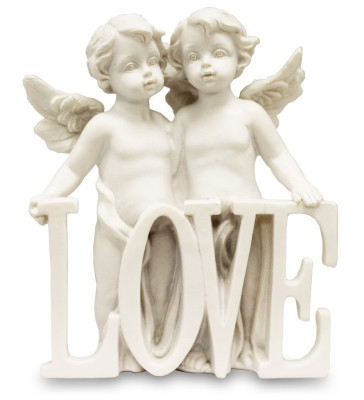 Anjeli s nápisom love