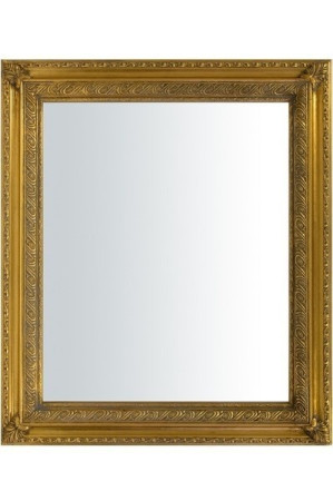 detail Zrkadlo v zlatom ráme s ornametny GD DESIGN