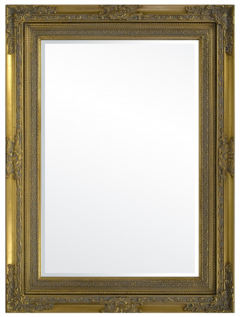 detail Zlaté zrkadlo s výrazným zdobením 83 cm GD DESIGN