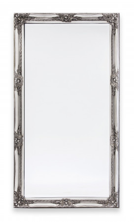 detail Veľké strieborné zrkadlo zdobené GD DESIGN