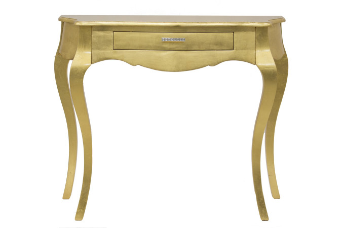 detail Stôl drevený zlatý GD DESIGN