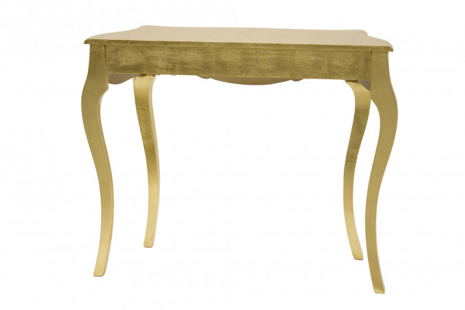 detail Stôl drevený zlatý GD DESIGN
