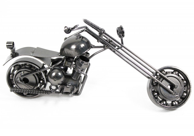 detail Kovový motocykl en GD DESIGN