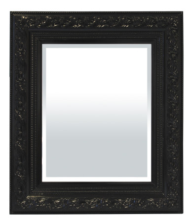 detail Zrkadlo s čienym zdobeným rámom GD DESIGN