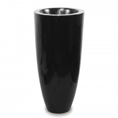 detail Čierna vysoká váza 90 cm GD DESIGN