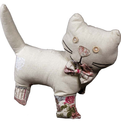 Textilní zarážka kočka