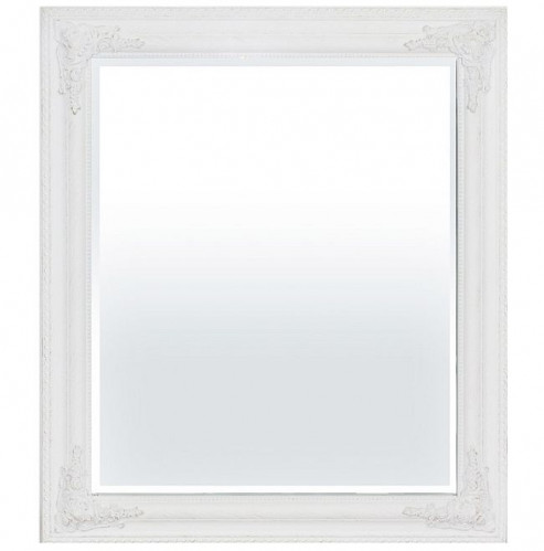 Biele zrkadlo s patinou