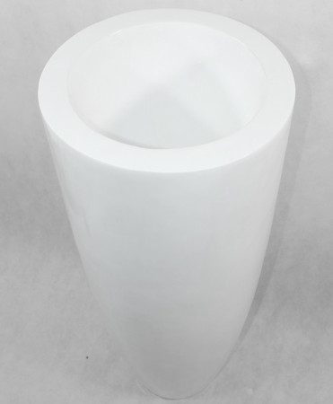detail Hladká biela váza GD DESIGN