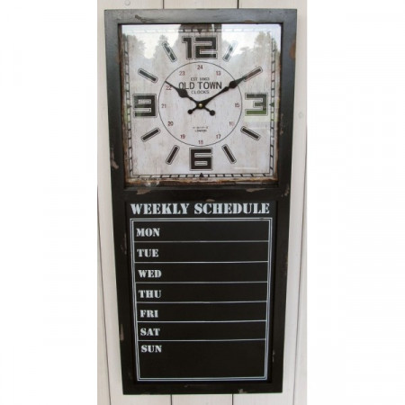 detail Kovové hodiny s tabulí GD DESIGN