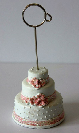 detail Fotoklip ružová torta 11,5cm GD DESIGN