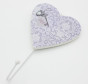 náhled Drevený vešiak fialové srdce s kľúčikom  GD DESIGN
