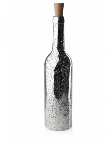 detail Strieborná fľaša s LED osvetlením GD DESIGN