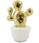 náhled Zlatý keramický kaktus v kvetináči GD DESIGN