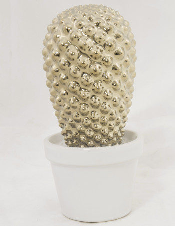 detail Zlatý keramický kaktus GD DESIGN