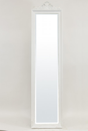 detail Biele zrkadlo na stojane GD DESIGN