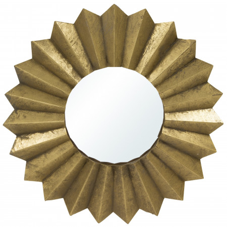 detail Kovové zlaté zrcadlo GD DESIGN