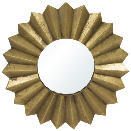 detail Kovové zlaté zrkadlo GD DESIGN