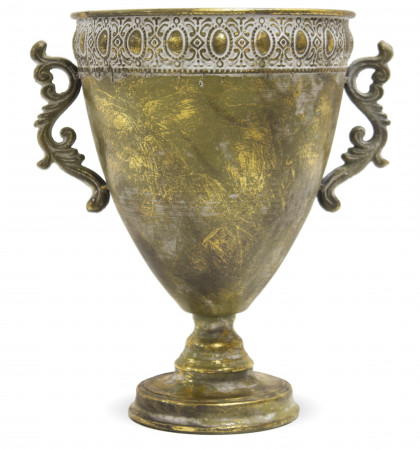 detail Zlatá váza s uchom GD DESIGN