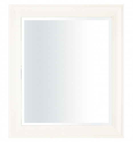 Zrkadlo s bielym rámom