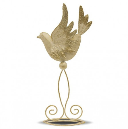 detail Zlatá dekorácia vtáčik GD DESIGN