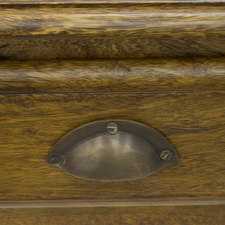 detail Písací stôl hnedý GD DESIGN
