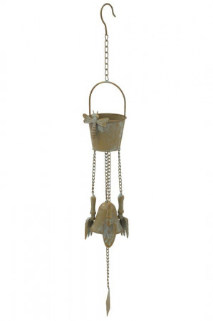 detail Kovový kvetináč so zvončekom na zavesenie GD DESIGN