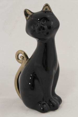 detail Keramická čierna mačička GD DESIGN