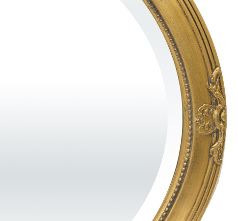 detail Oválne zrkadlo zlaté GD DESIGN