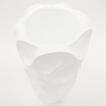 detail Biela dekoračná váza GD DESIGN