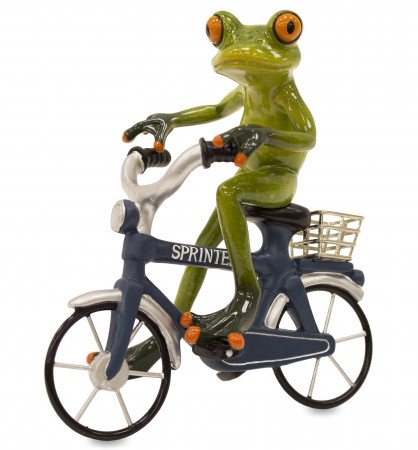 detail Figúrka žaba na bicykli GD DESIGN