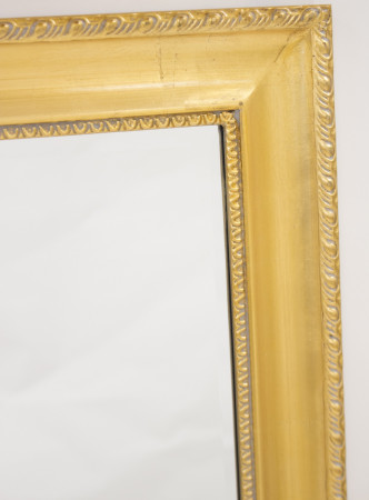 detail Drevené zrkadlo zlaté GD DESIGN