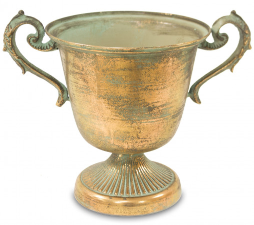 detail Kovová váza s medeným povrchom  GD DESIGN