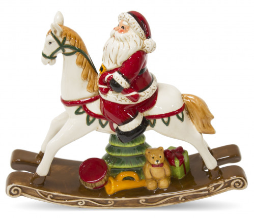Santa Claus na hojdacom koníkovi
