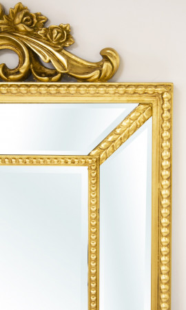 detail Zlaté zrkadlo s ornamentom GD DESIGN