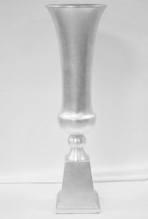 detail Dekoračná strieborná váza GD DESIGN