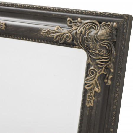 detail Čierne zrkadlo so zlatou patinou GD DESIGN
