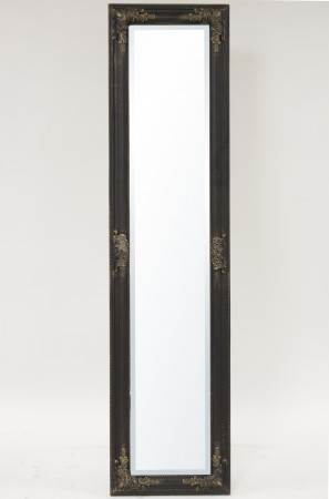 detail Čierne zrkadlo so zlatou patinou GD DESIGN