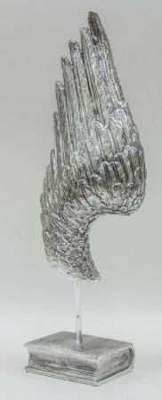 detail Dekorační křídlo stříbrné GD DESIGN