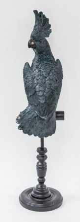 detail Modrý papagáj na stojane GD DESIGN