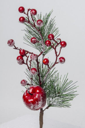 detail Vianočná vetvička s jabĺčkom GD DESIGN