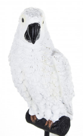 detail Figúrka biely papagáj malý GD DESIGN