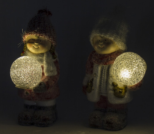 detail Zimná LED figúrka dieťaťa GD DESIGN