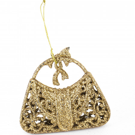 detail Ozdoba kabelka na stromček zlatá GD DESIGN