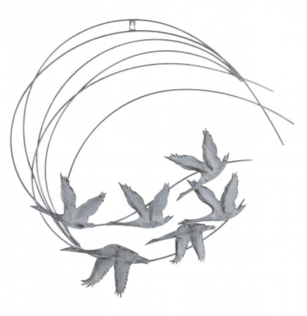 detail Kovová dekorácia labute vo vetre GD DESIGN