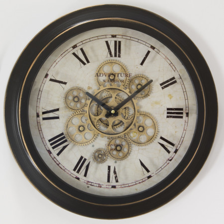 detail Kovové hodiny s ozubenými kolečky GD DESIGN