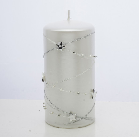 detail Pl bílá svíčka věnec střední GD DESIGN