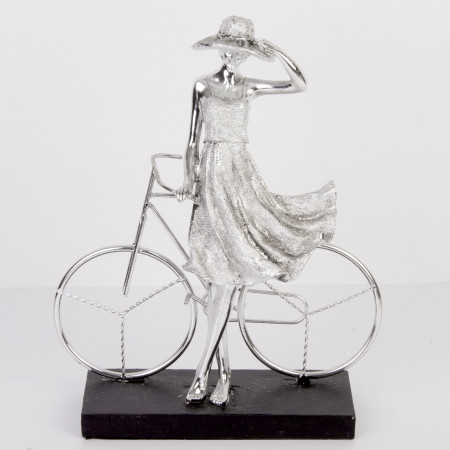 detail Figúrka žena s bicyklom GD DESIGN