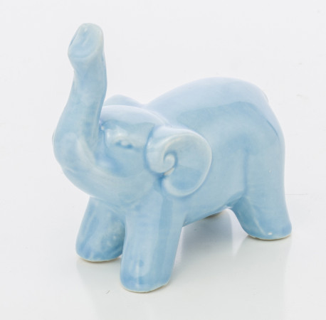 detail Barevný slon z keramiky žlutý,bílý,růžový,modrý GD DESIGN