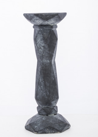 detail Čierny svietnik z kameniny GD DESIGN
