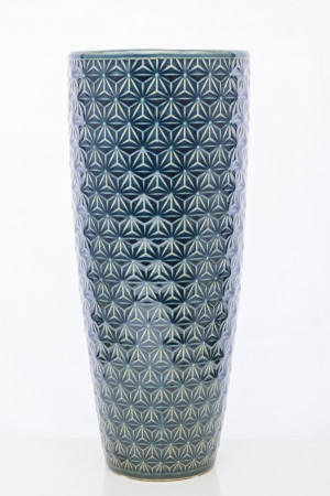 detail Modrá váza GD DESIGN
